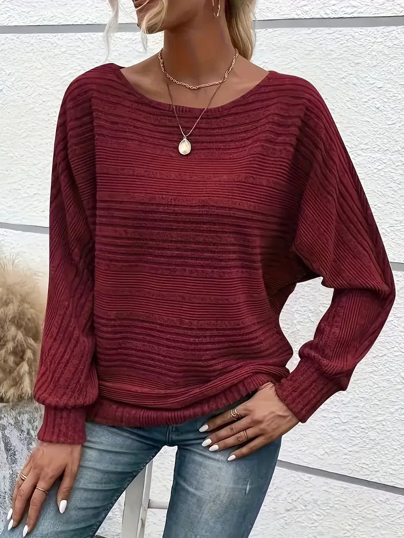 ✨Women's Soft Solid Batwing Sleeve Pullover Long Sleeve Top(BUY 2 FREE SHIPPING)